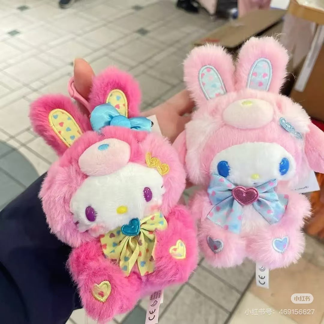 Sanrio|Spring Rabbit Mascot Holder /Plush Keychain|13×8×16cm approx.