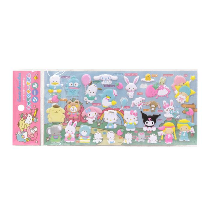 Sanrio|Characters Character Encyclopedia Stickers|W95 x H195mm approx.