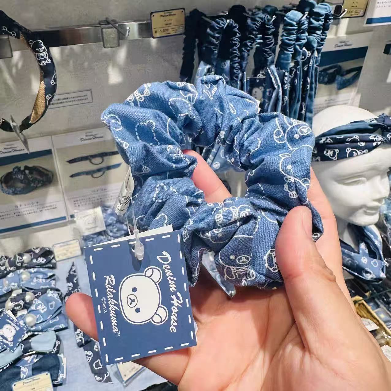 Rilakkuma|Kurashiki Denim House Hair Scrunchie