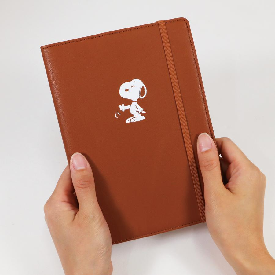 Snoopy史努比|皮质感封面 PEANUTS日历手账/笔记本|约H195xW140xD15mm/64页