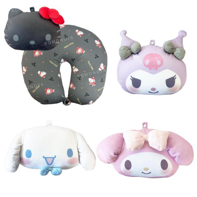 Sanrio|可爱角色大头造型正反面两用U型颈枕/抱枕|约20×30cm