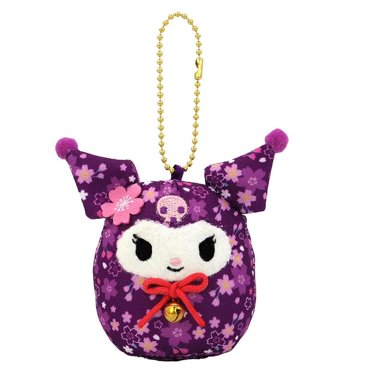 Sanrio|Daruma Japanese New Year Sakura Mascot Holder /Plush Keychain| 65×70×50mm approx.