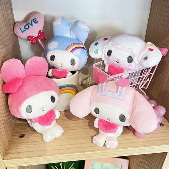 Sanrio|My Melody 50th Anniversary Mascot Holder /Plush Keychain|10×6.5×15cm approx.