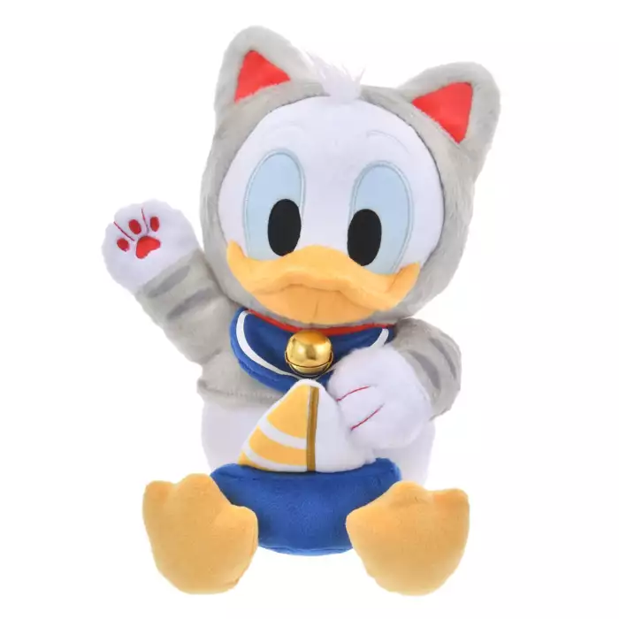 Disney|New Year Collection Plush Toy-Lucky Cat Figure新年招财猫系列坐姿毛绒玩偶/公仔/可脱帽|約H26 x W20 x D19 (cm)
