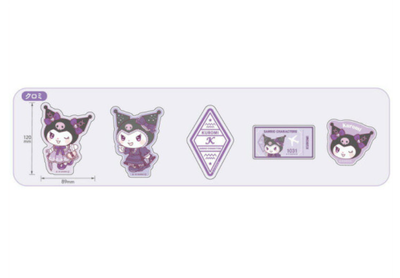 Sanrio|Travel Lady Vinyl Sticker Set|5 piece