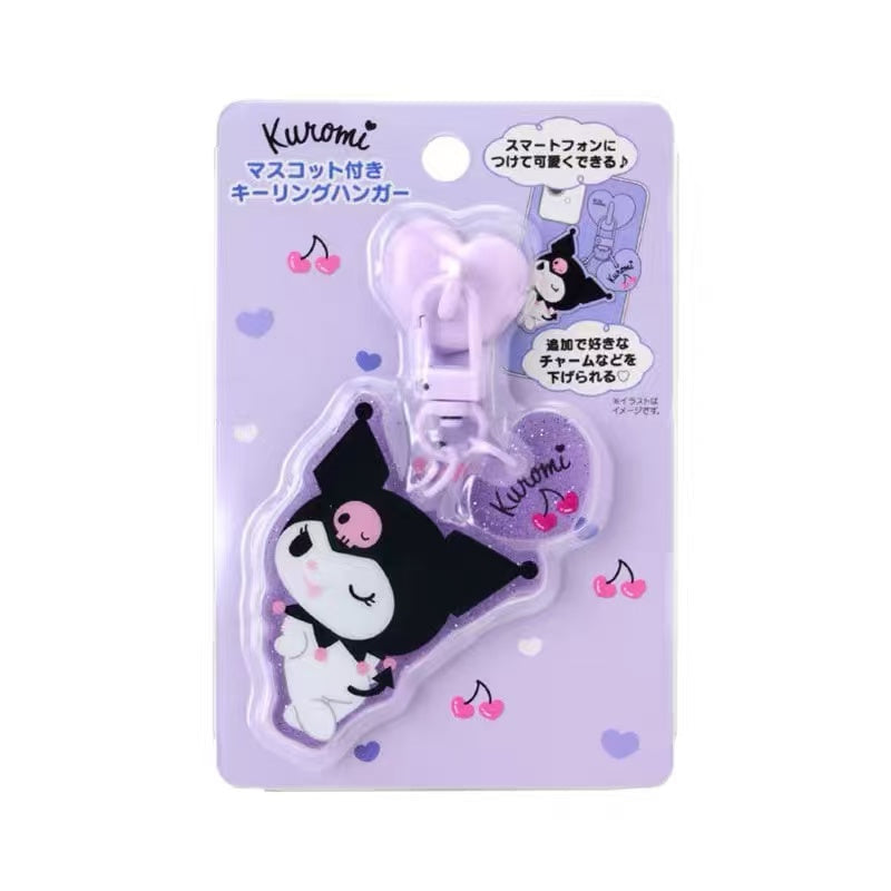 Sanrio|Keyring Hanger with Mascot|4×0.5×4.7cm approx.