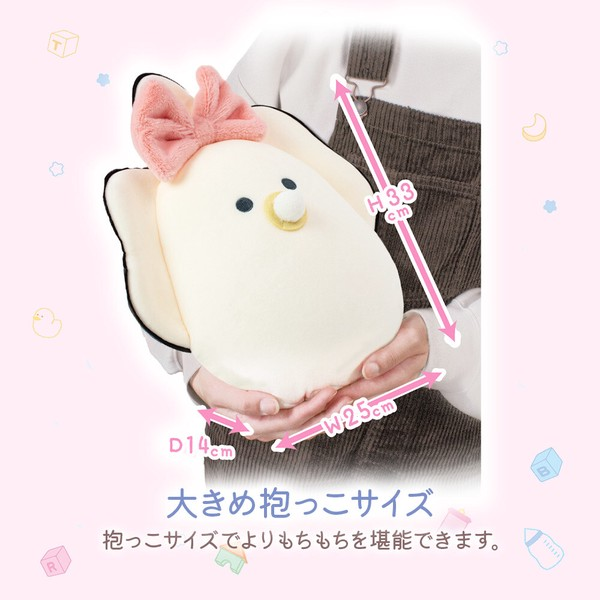 和食屋|Baby Oyster Plush stuffed toy doll 蝴蝶结可爱牡蛎生蚝宝宝公仔/玩偶/超好捏|约W25 x H33 x D14cm