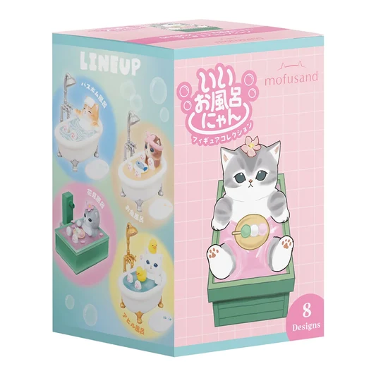 Mofusand|GPSBOX Nice Bath Meow Figure Collection mystery bag/blind box/All 8 types|1pc