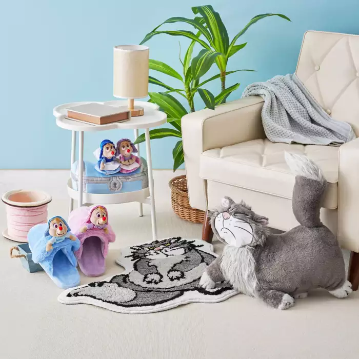 Disney迪士尼|Lucifer Interior Animal Cushion东迪《灰姑娘》的朋友路西法毛绒玩偶抱枕/公仔/靠垫|约Length 47×Width 58×Thickness 14(cm)