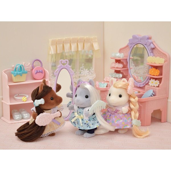 SylvanianFamilies森贝儿家族|Pony Friends Set 小马和朋友们美发套组/玩具/过家家5650