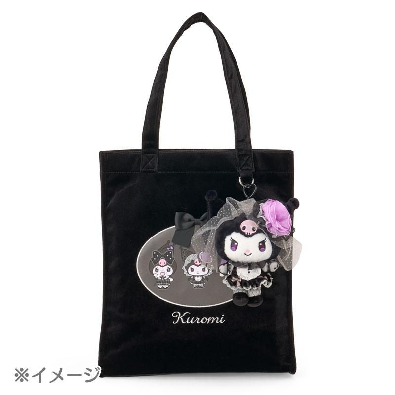 Sanrio|Monochrome Fashion Series All Black Kuromi Mode Tote Bag|W32 x D8 x H36cm approx.