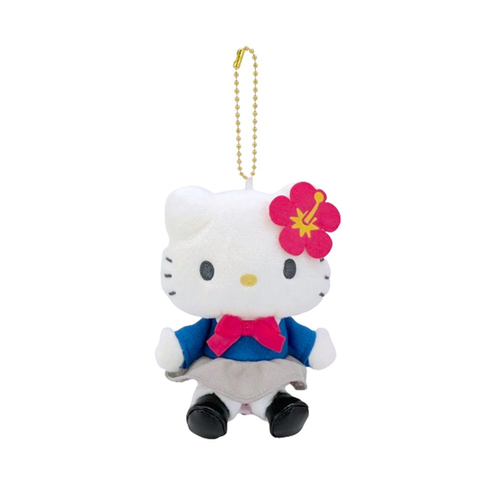 Sanrio|Hello Kitty 50th Anniversary Collection Standard Tokimeki Heisei Kogal Mascot Holder /Plush Keychain|10×8.5×4.5cm approx.