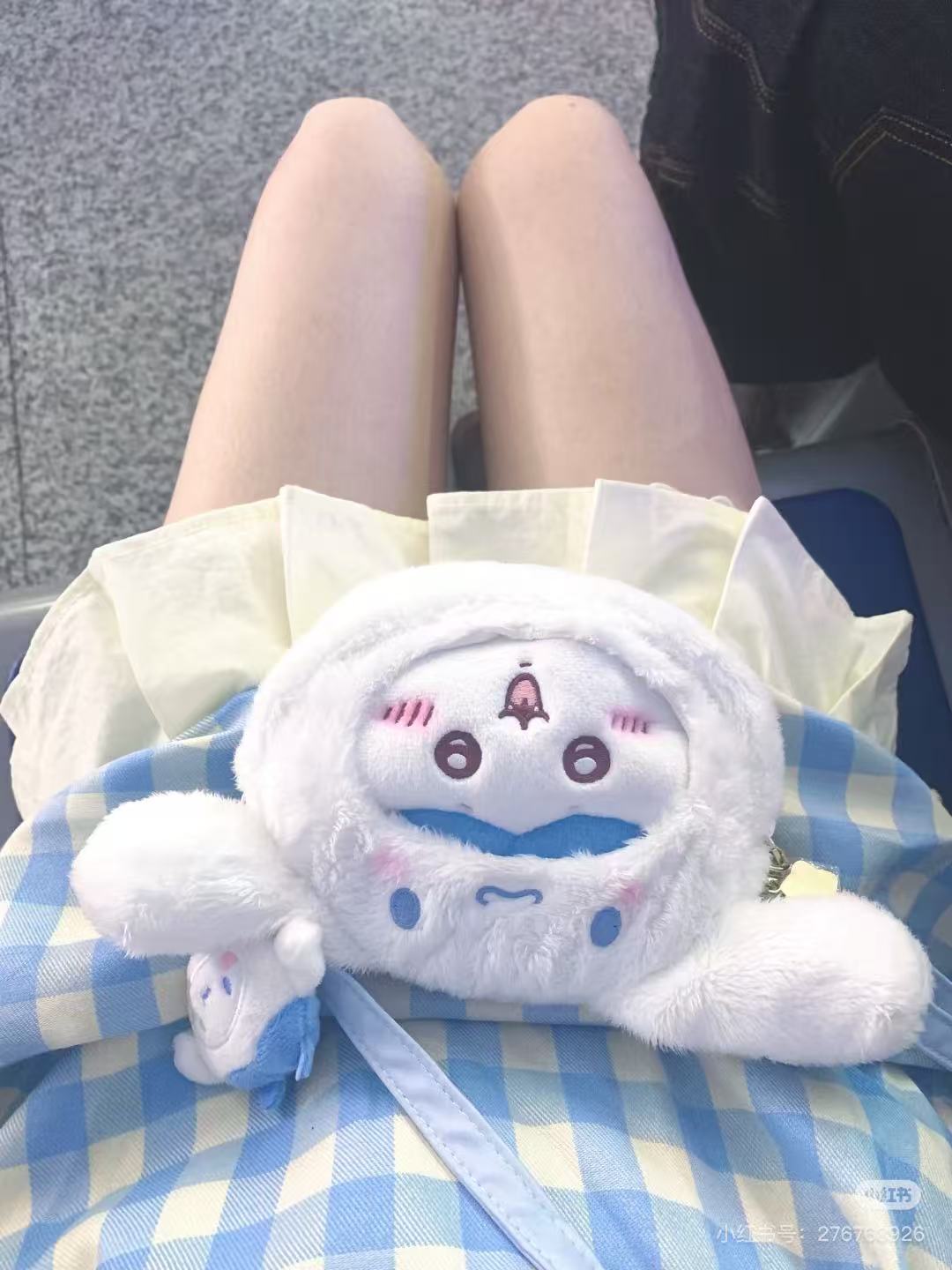 【limit 1】Sanrio|Chiikawa X Sanrio Characters Plush Shoulder Bag|15 x 12.8 x 5cm approx.