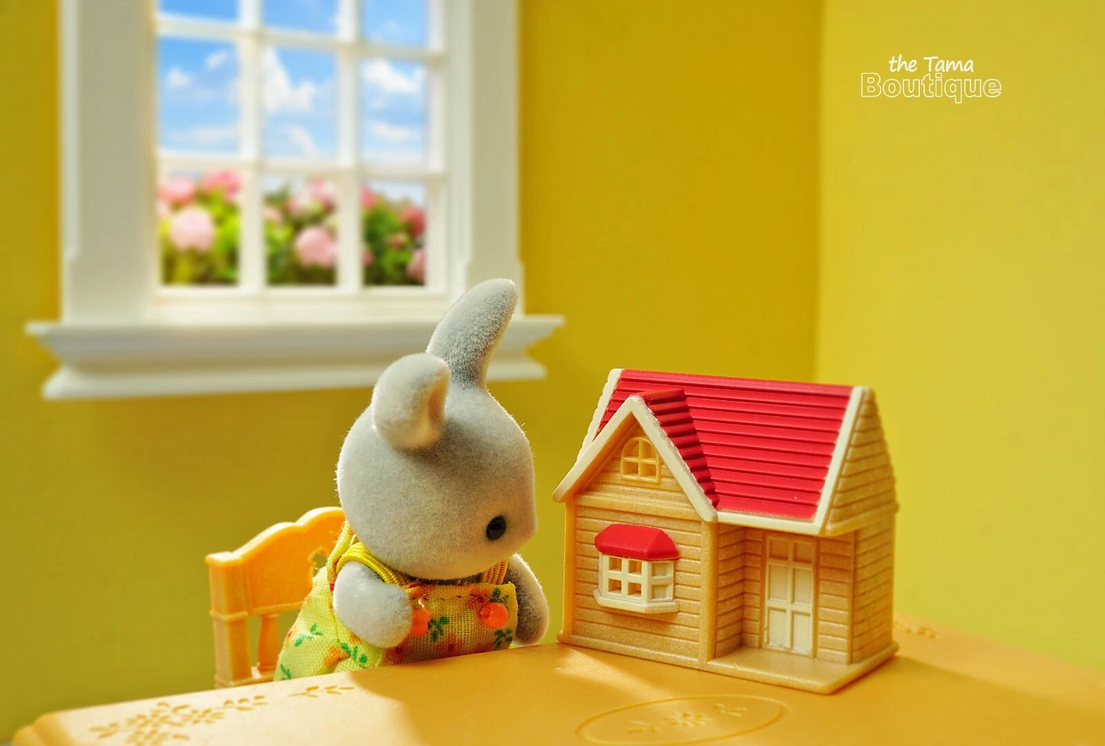 【limit 1】SylvanianFamilies|Baby Rabbit and Rose Cottage Set
