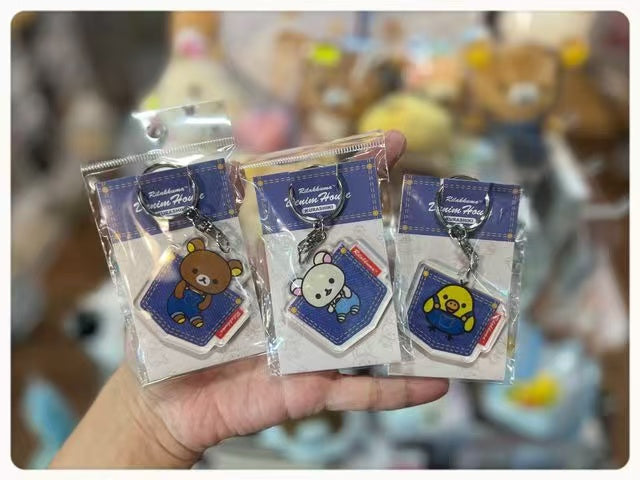 Rilakkuma|Kurashiki Denim House Acrylic Keychain/Keyring|1 piece