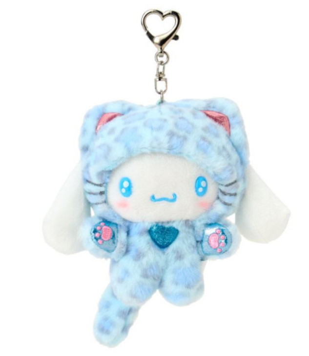 Sanrio|Leopard Gal Cat Mascot Holder /Plush Keychain|11×6×14cm approx.