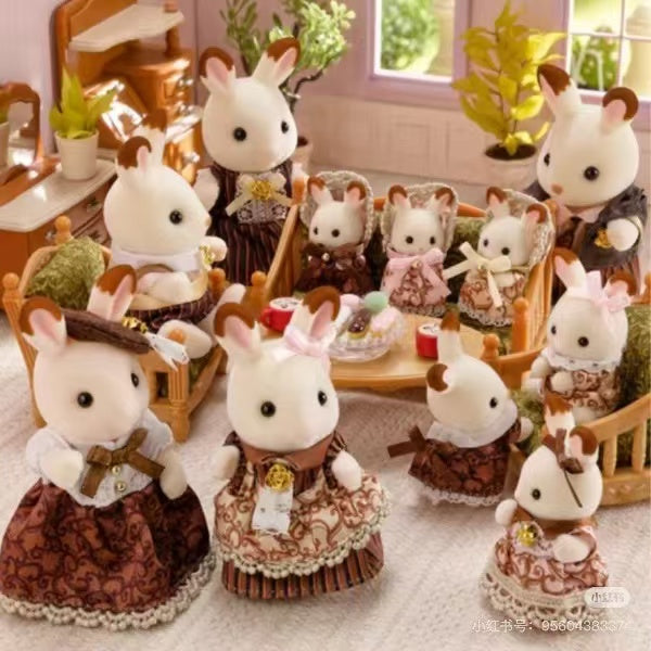 SylvanianFamilies|Chocolate Rabbit Family Anniversary Set
