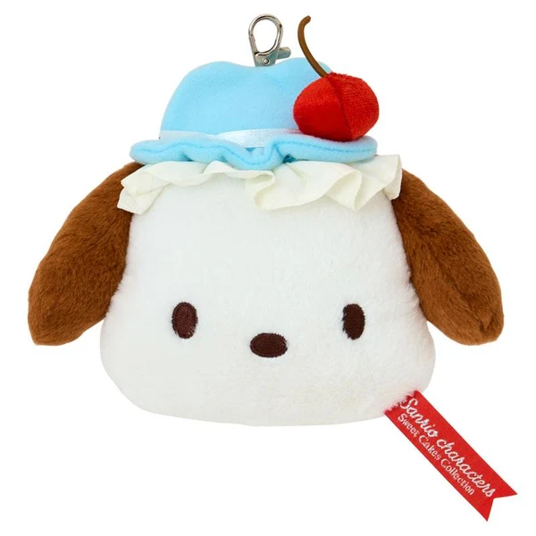 Sanrio|Sweet Cakes Sky Blue Cherry Collection Face-Shaped Pass Case|17×6×13.5cm approx.