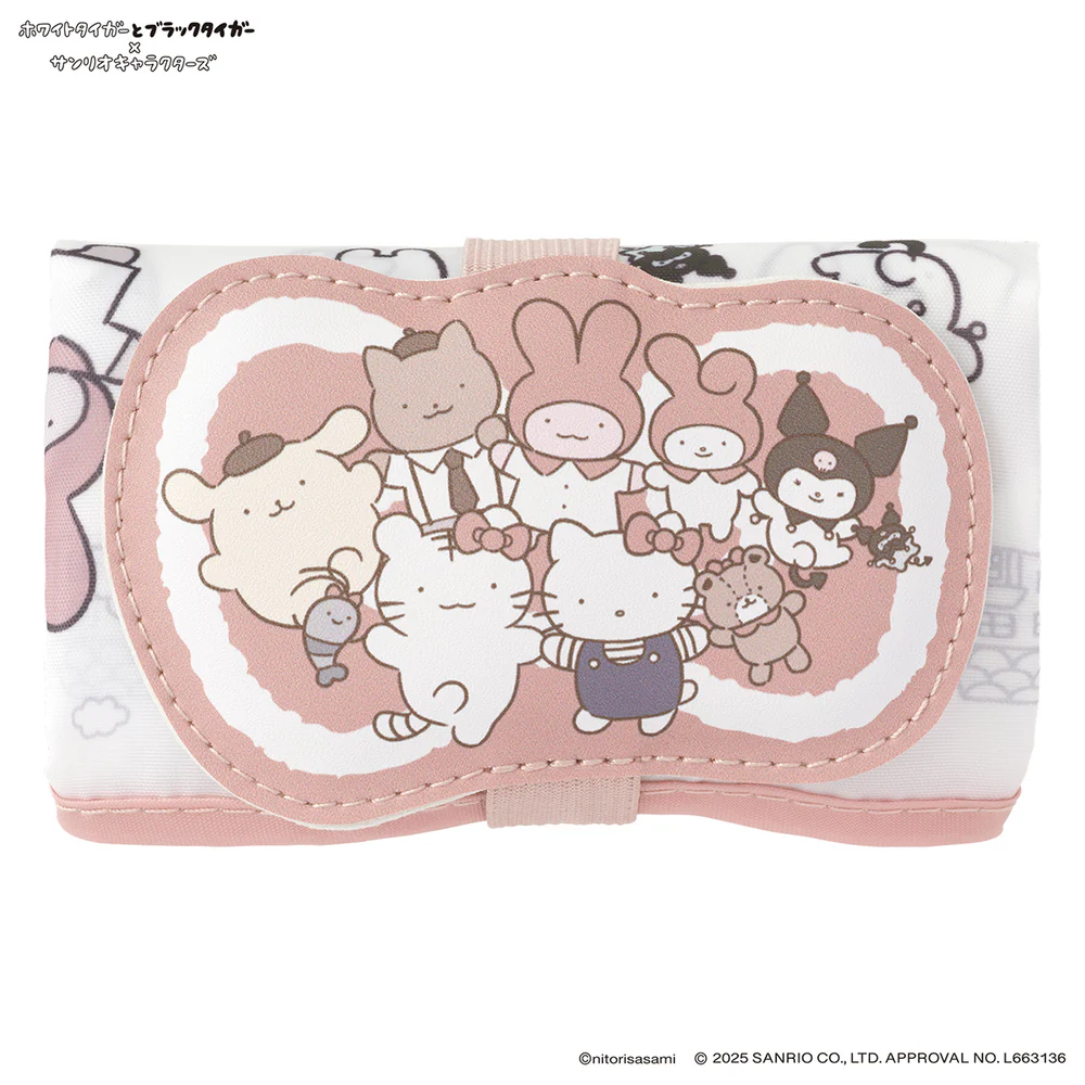Sanrio|White Tiger and Black Tiger Prawn Character Foldable Eco Bag|H350 x W320mm approx.