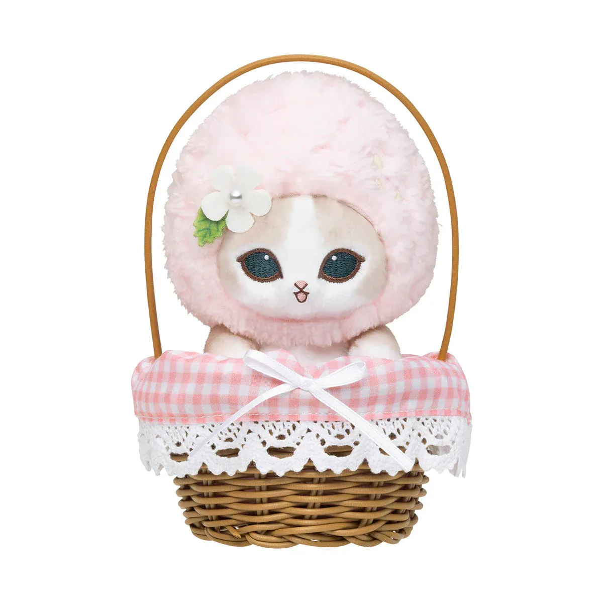 Mofusand|MERCI STRAWBERRY Basket Pink Plush Dolls/Plush Toy|H160×W110×D90mm approx.
