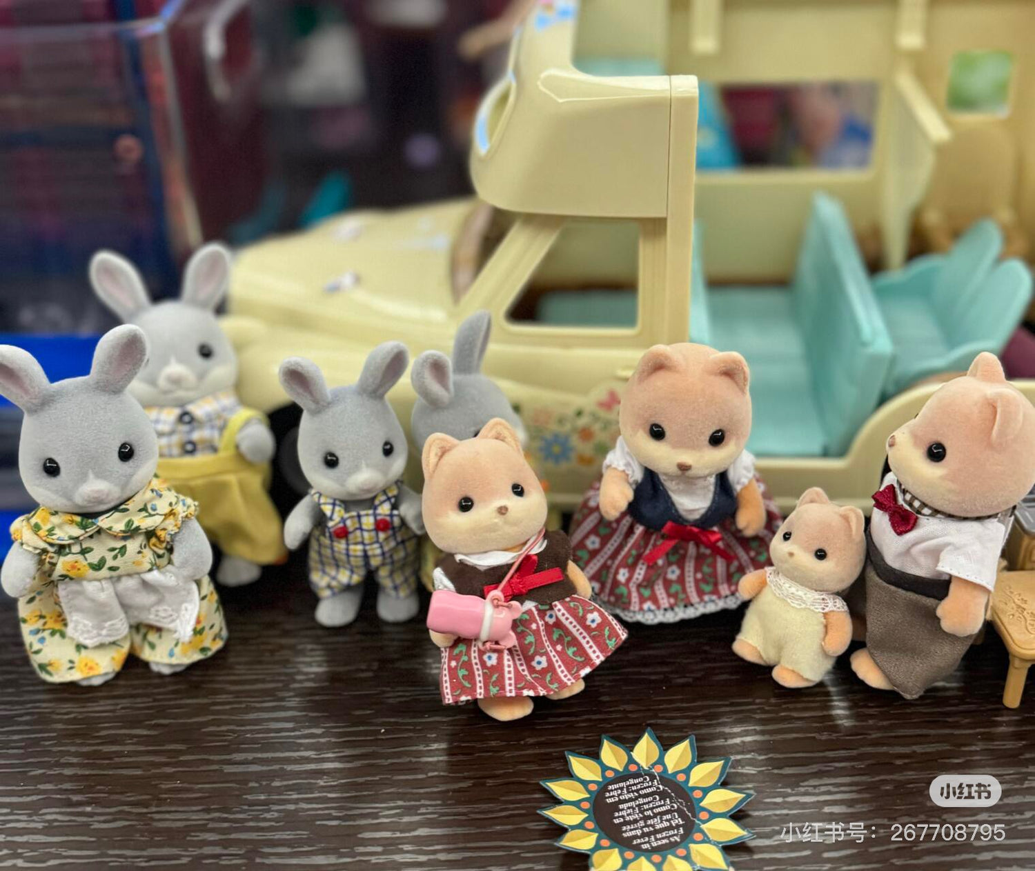 SylvanianFamilies|Cottontail Family Animal Rabbit Figure Doll Kids Playing Toy-4030