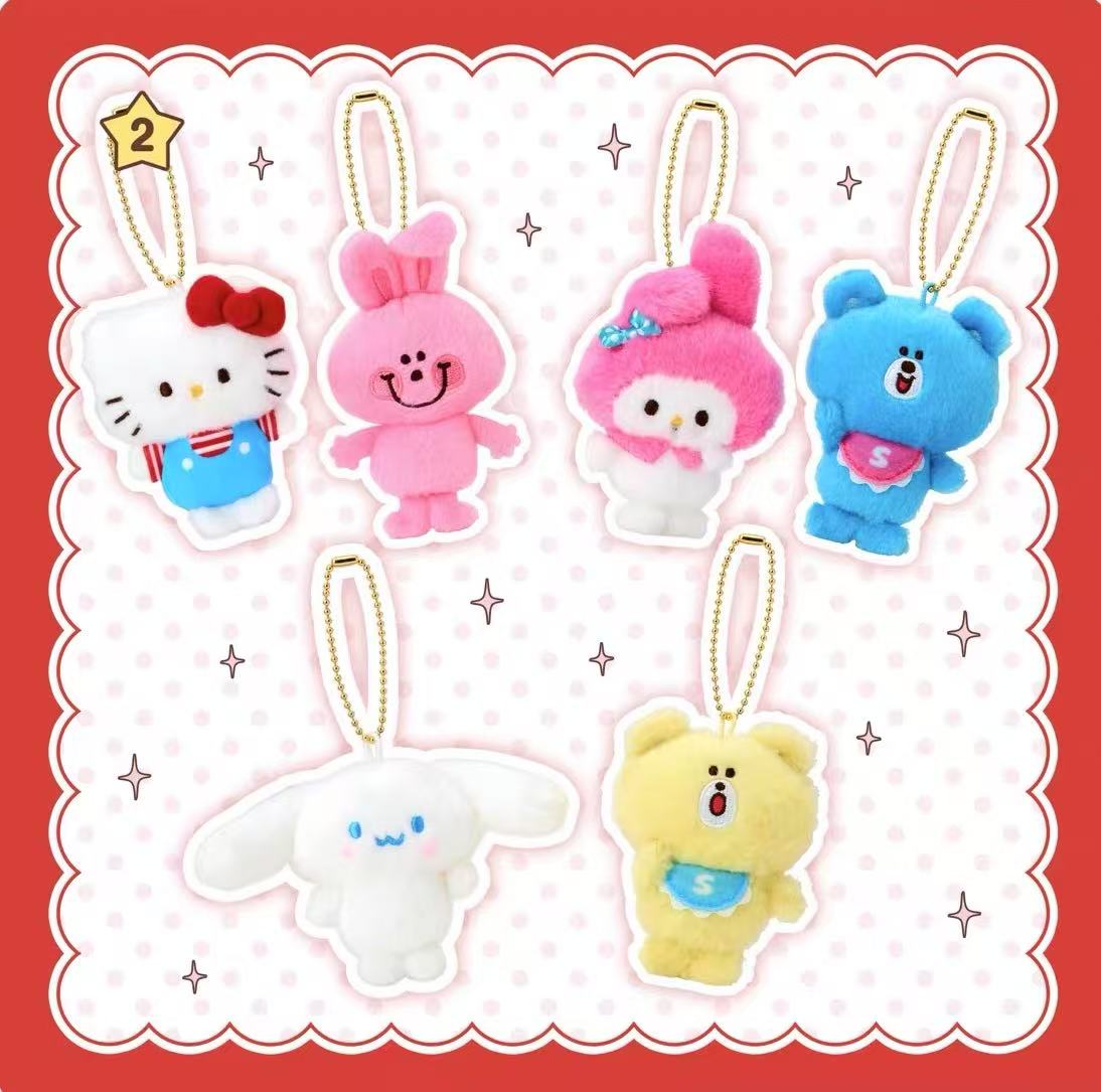 Sanrio|swimmer (2nd Edition) Mascot Holder /Plush Keychain|W6×D3.5×H11cm approx.