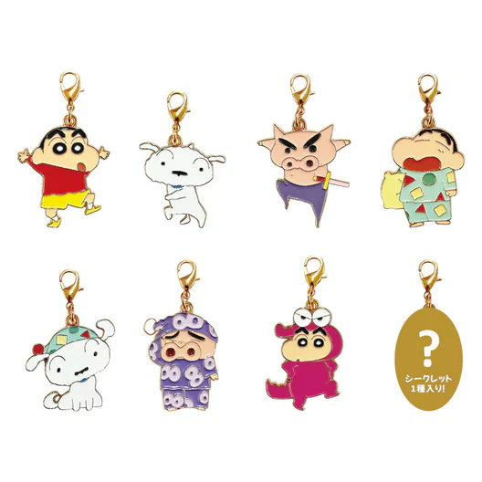 Crayon shin-chan|Friends Metal Charm mystery bag/blind box/All 8 types|1pcs