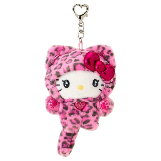 Sanrio|Leopard Gal Cat Mascot Holder /Plush Keychain|11×6×14cm approx.