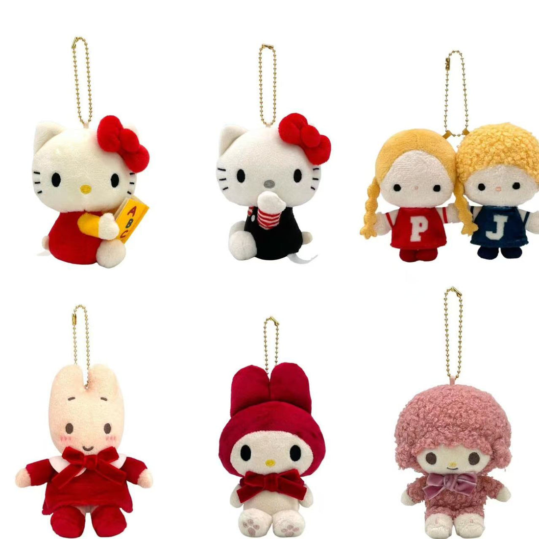 Sanrio|Retro characters Mascot Holder /Plush Keychain|H10 x W8 x D7cm approx.