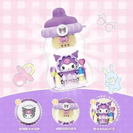TOPTOY Sanrio Family Dun Dun Milk Bottle Building Block Blind Box