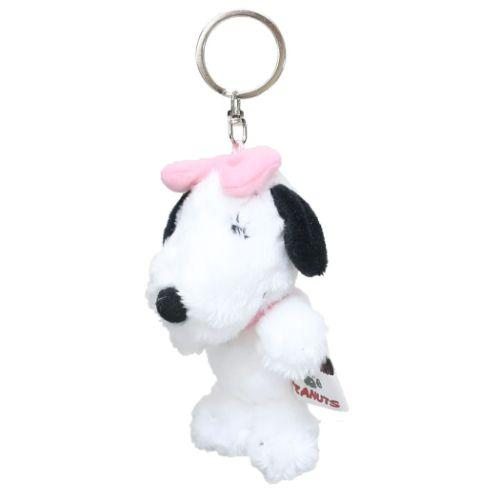 Snoopy|Peanuts Petit Fluffy Mascot Holder /Plush Keychain|70×120×70mm approx.