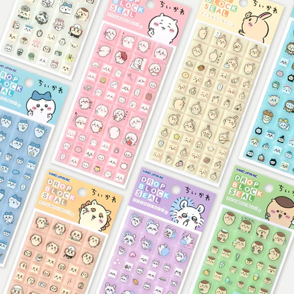 chiikawa|Drop Block Sticker|H175×W75×D3mm approx.