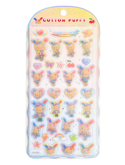 Sanrio|Pop Gal Cotton Puffy Stickers|170x85x7mm approx.
