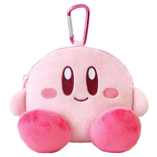 Kirby|Mini Plush Pouch with Carabiner|H165 x W140 x D75mm approx.