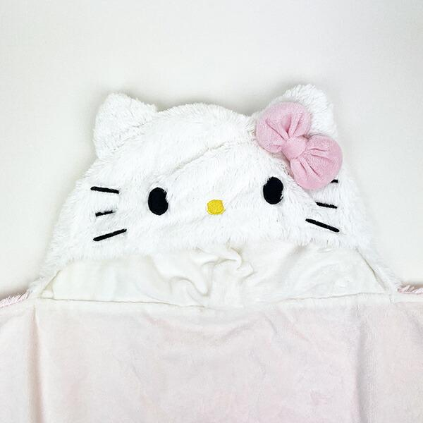 HelloKitty凯蒂猫|Hoodie Hooded Blanket Winter White超可爱软乎乎冬日脸型连帽毛绒保暖毯|约 H70 x W110cm(不含兜帽)