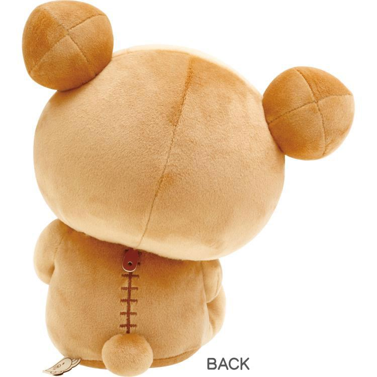 Rilakkuma轻松熊|Tonikaku Dara Dara Series - Suyasuya Bedside Plush Toy San-X舒适慵懒生活系列软乎乎鼻孔鸡毛绒玩偶/公仔|约125×140×110mm