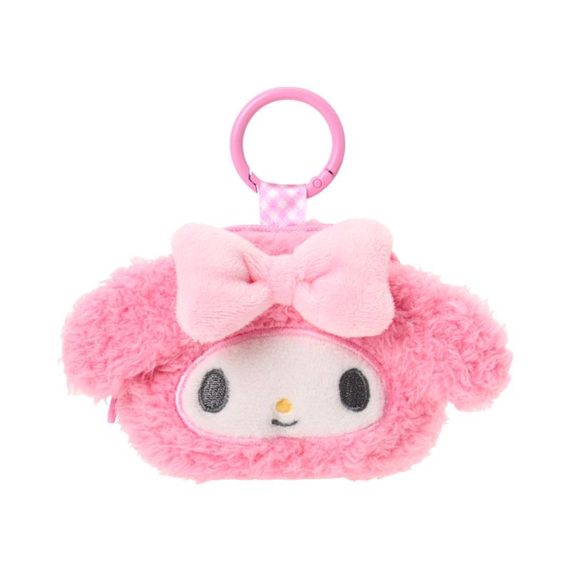 Sanrio|Face-Shaped Mini Pouch with Carabiner|W9.5×D3×H7cm approx.