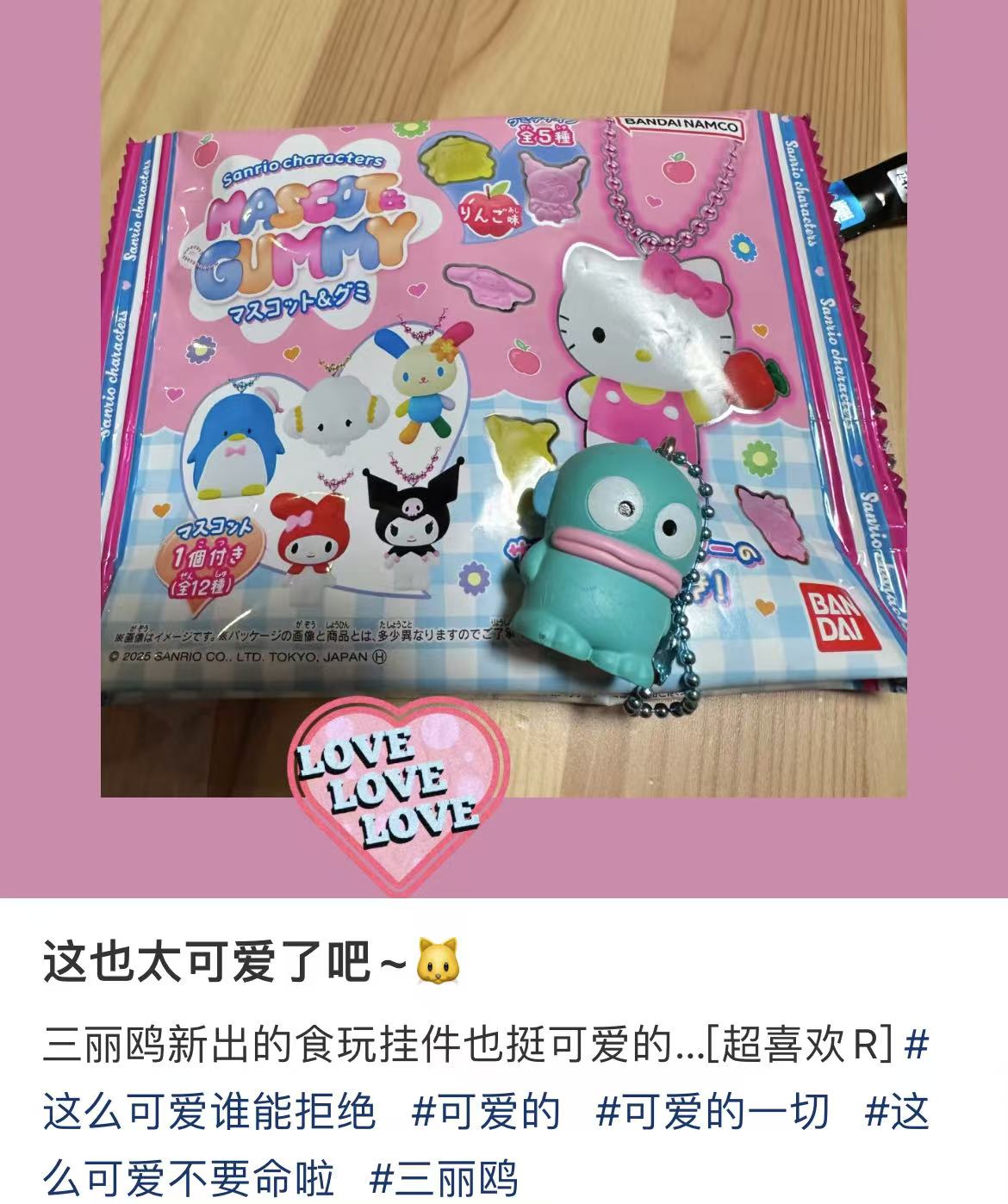 Sanrio|characters Mascot & Gummies mystery bag/blind box/All 12 types|1pcs