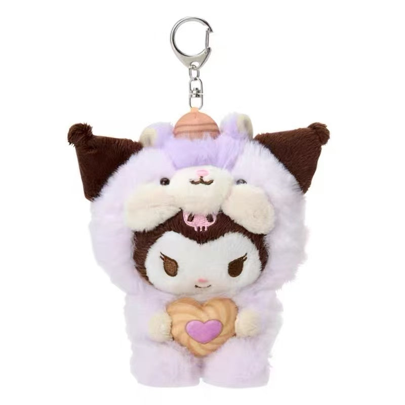 Sanrio|Squirrel series Mascot Holder /Plush Keychain|W10×D13.5×H15cm approx.