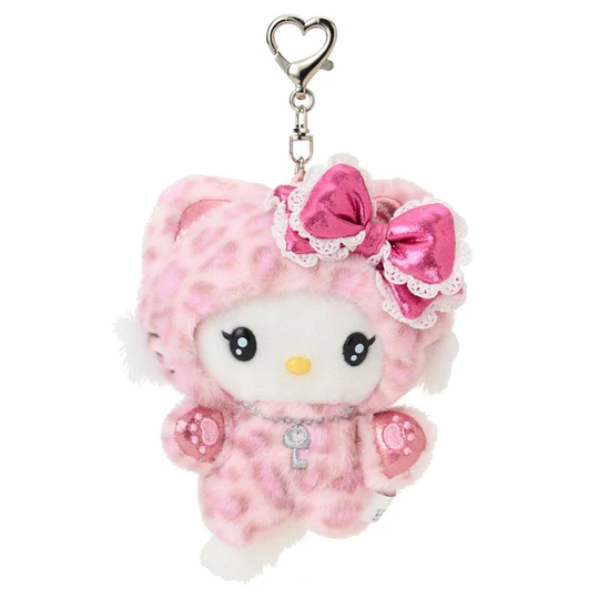 Sanrio|Leopard Gal Cat Mascot Holder /Plush Keychain|11×6×14cm approx.