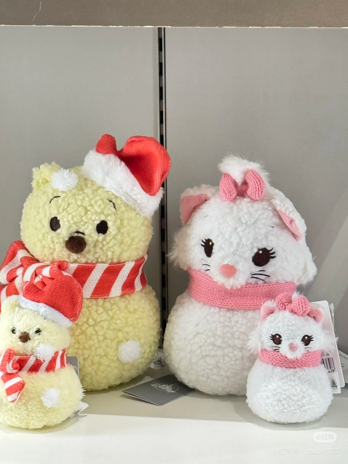 Disney迪士尼|Plush Mascot Keychain / Snowmen Christmas 2024东迪冬日圣诞限定雪人雪球系列可爱角色毛绒玩偶挂件/包挂/圣诞树装饰|约16.5×7.5×6cm