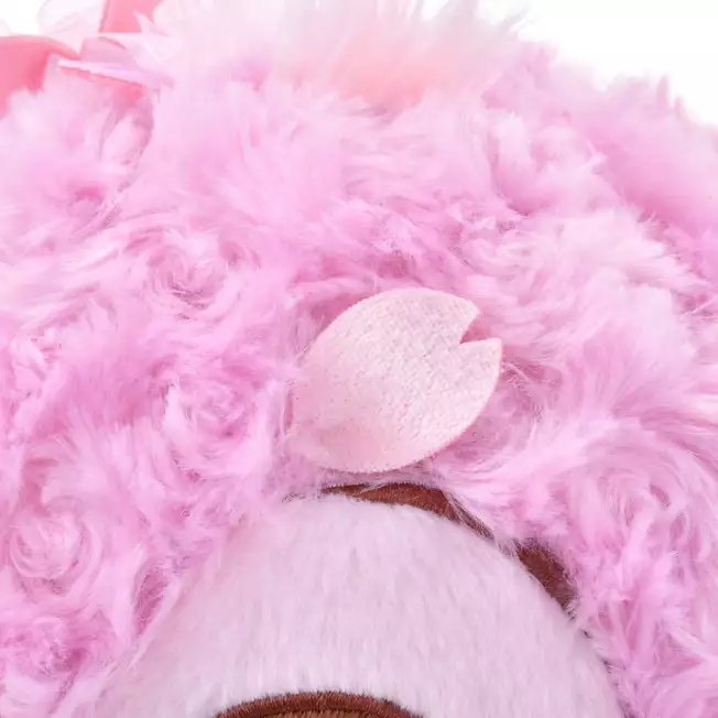 Disney迪士尼|Cherry Blossom Sakura 2025Collection  PlushToy 东迪2025年限定樱花粉坐姿毛绒玩偶/公仔/超好摸玫瑰卷毛| 约高さ31×幅26×奥行き21(cm)