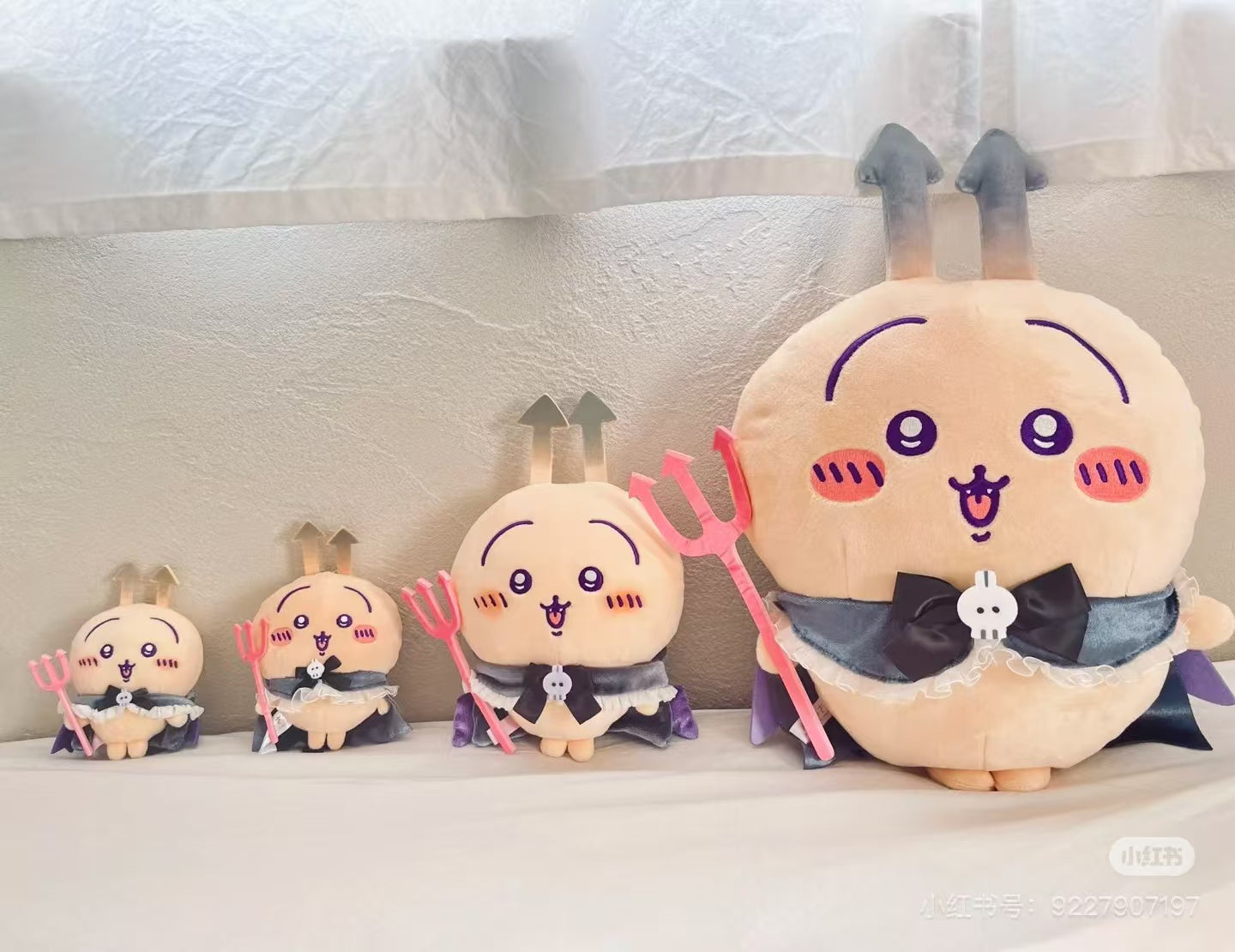 【limit 1】chiikawa|Angel & Demon Mascot Holder /Plush Keychain|H120 x W80 x D70mm approx.