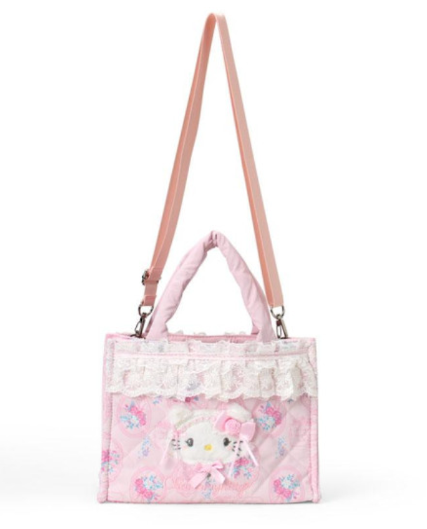 Sanrio|White Frill Design 2 Way Tote Bag|23×11×17.5cm approx.