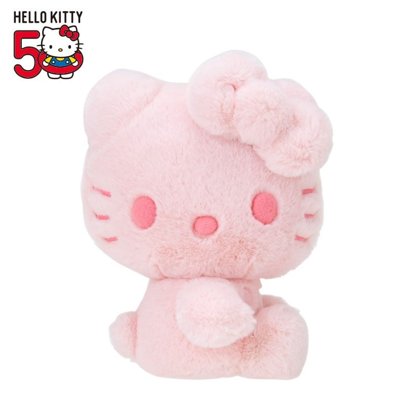 HelloKitty凯蒂猫|Sanrio Hello Kitty 50th Anniversary50周年限定缤纷24色colors毛绒玩偶/公仔 |约12.5 x 9.8 x 15 cm