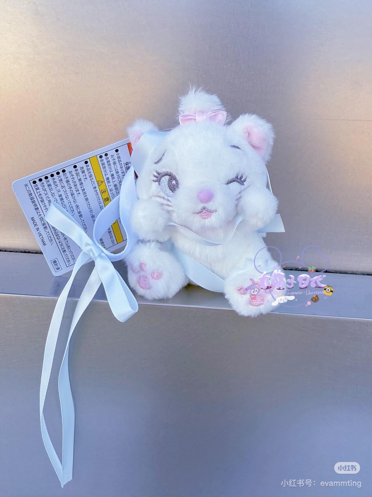 Disney迪士尼|东迪Marie玛丽猫系列毛绒玩偶挂件/包挂