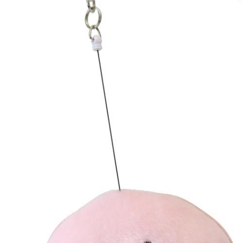 Kirby|Face Plush Pass Case Pouch with Reel|128×40mm approx.