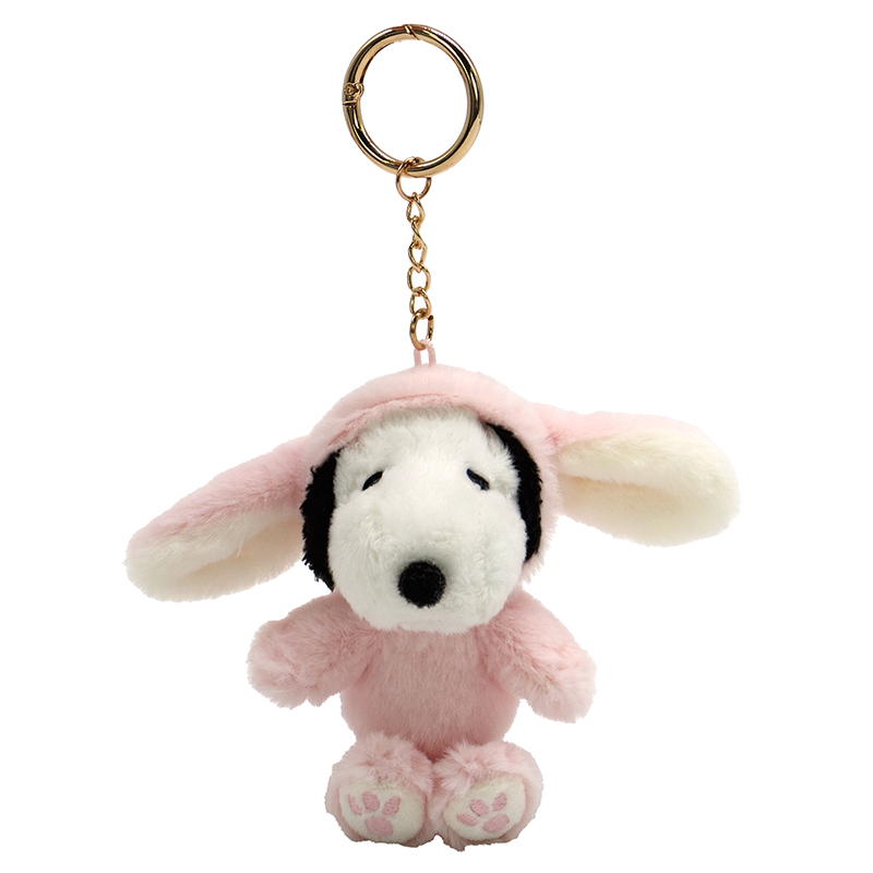 Snoopy|Peanuts Lop-Eared Bunny Series Mascot Holder /Plush Keychain|120x120x75mm approx.