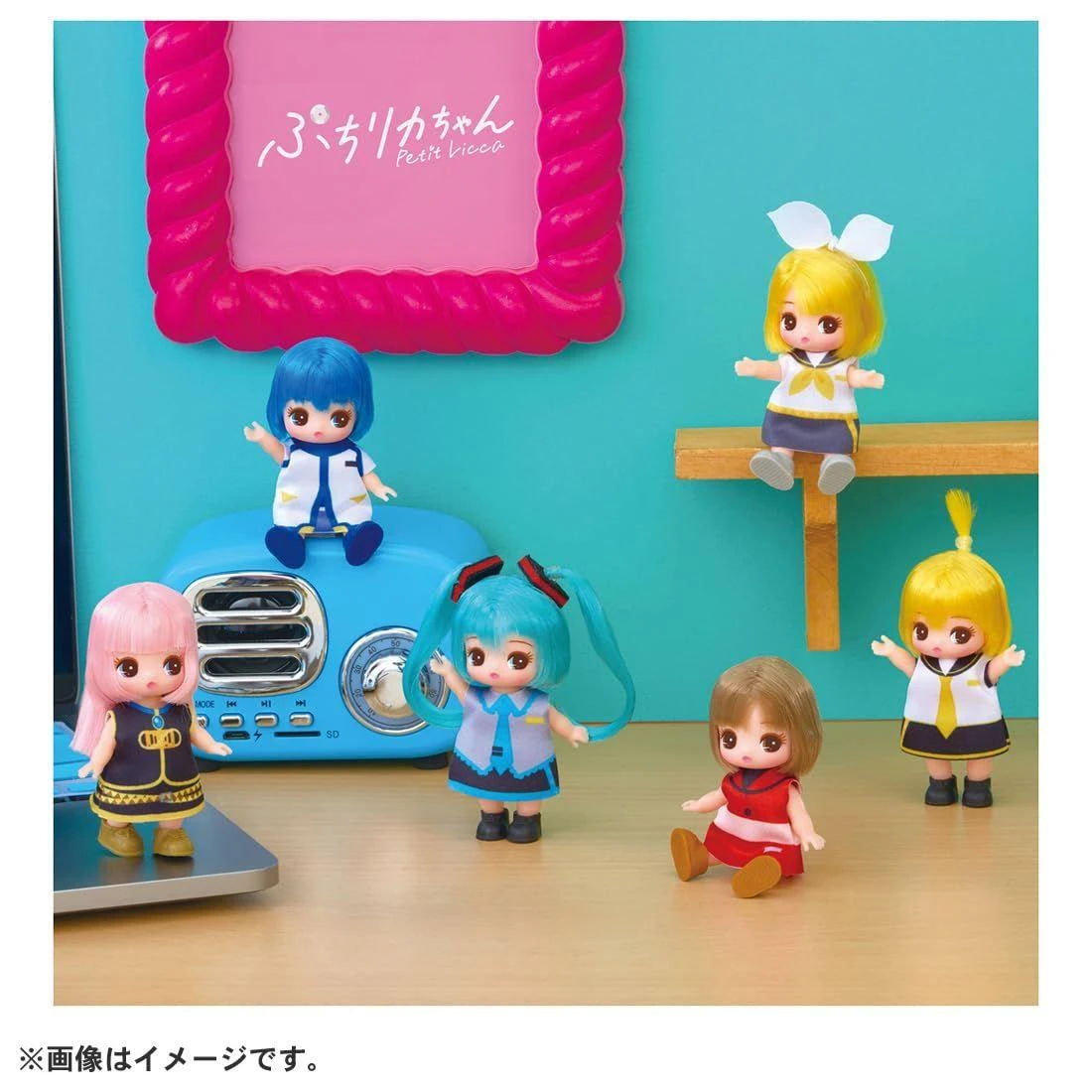 Licca|Mini Licca-Chan Puchi Licca-Chan Hatsune Miku Collection mystery bag/blind box/All 6 types|1pcs