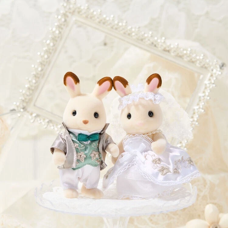 SylvanianFamilies|Lovely Wedding Pair Set Ivy Embroidery Rabbit